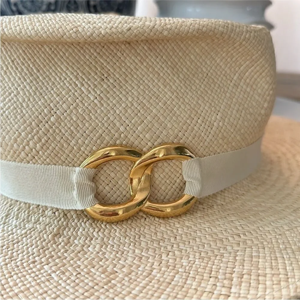 Gladys Tamez straw hat